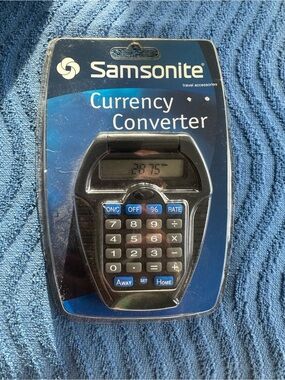 Samsonite Black Currency Converter Calculator NIB